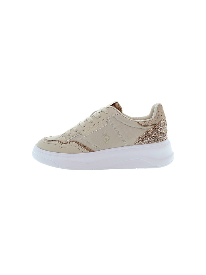 U.S. Polo Assn. Sneakersy w kolorze beżowym