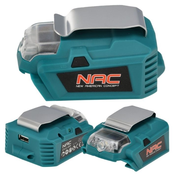 Adapter USB do ładowarki akumulatorowej NAC CH-LI-20V