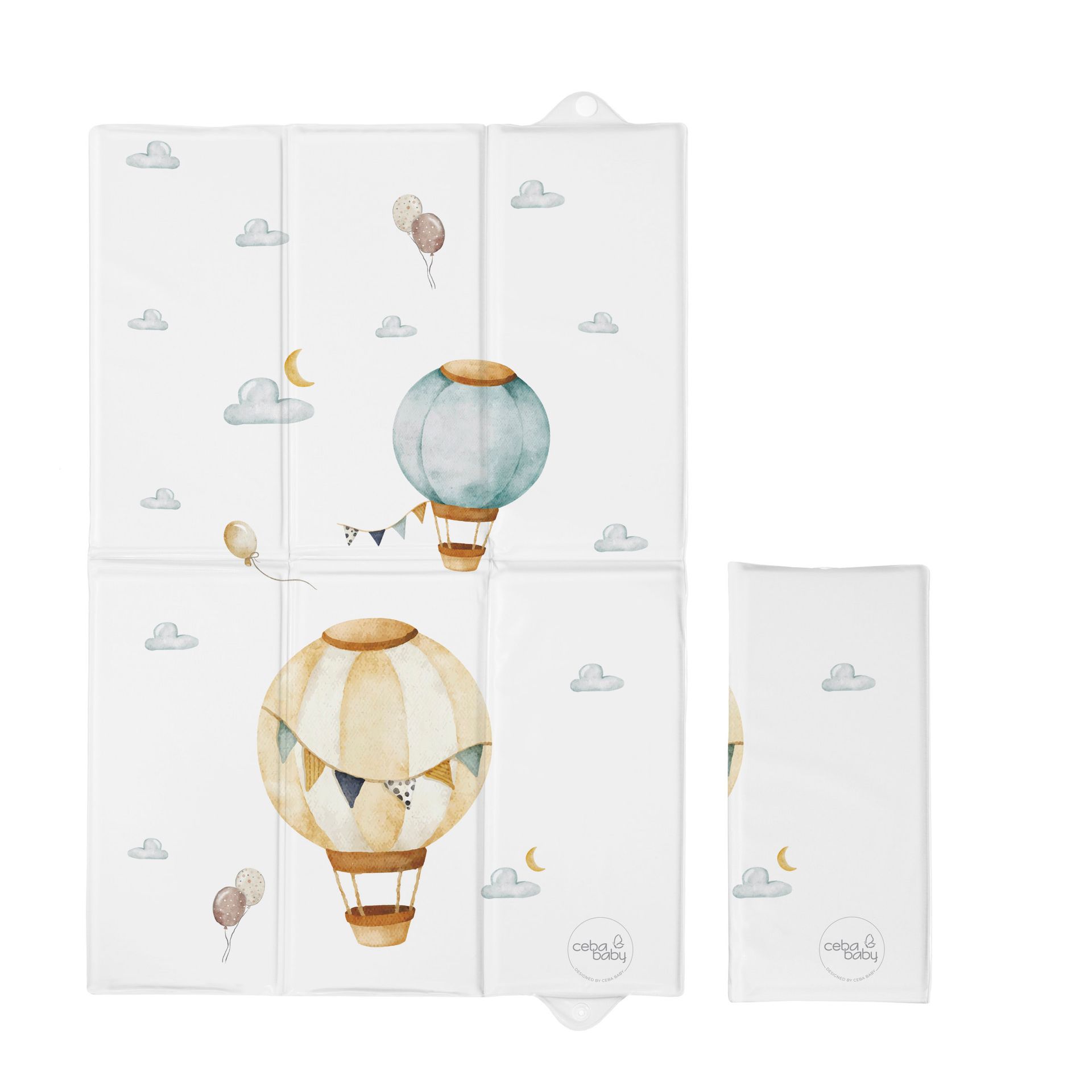 Ceba Baby, składana mata do przewijania, Balloons, 60 x 40 cm