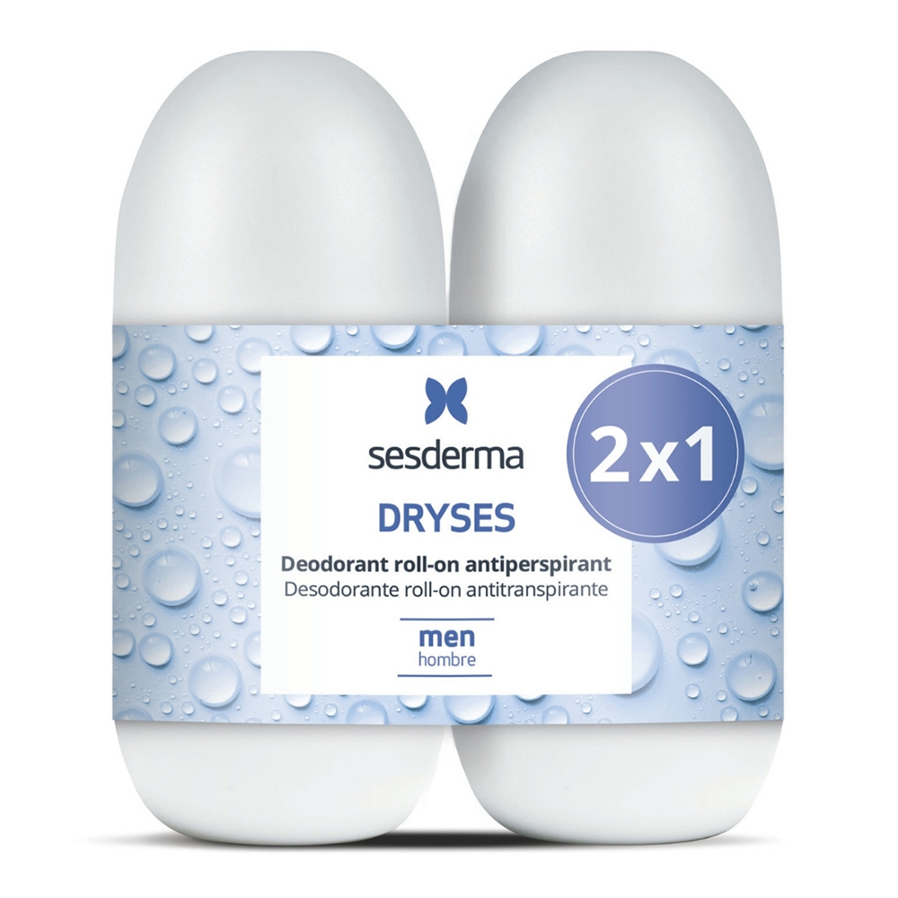 Sesderma Dryses, dezodorant roll-on dla mężczyzn, 2 x 75 ml