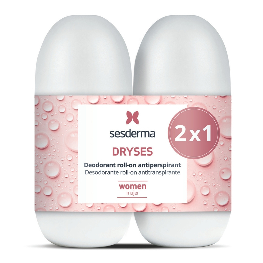 Sesderma Dryses, dezodorant roll-on dla kobiet, 2 x 75 ml