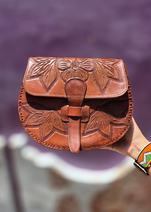 Torebka skórzana ręcznie robiona Adela