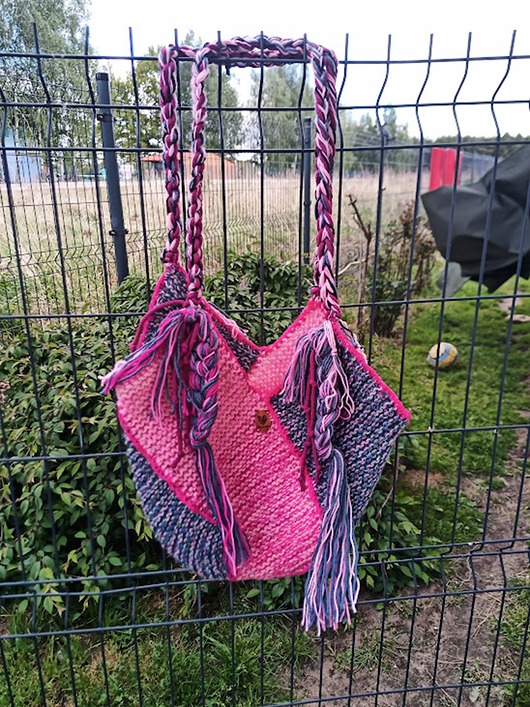 Torba Boho Shoper Koszyk. Handmade