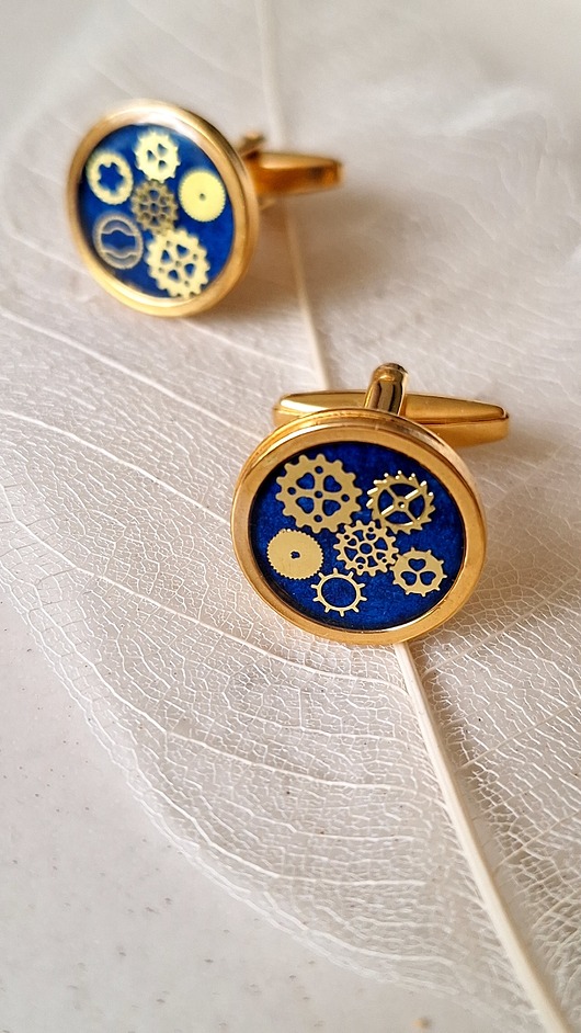 Spinki do mankietów steam punk