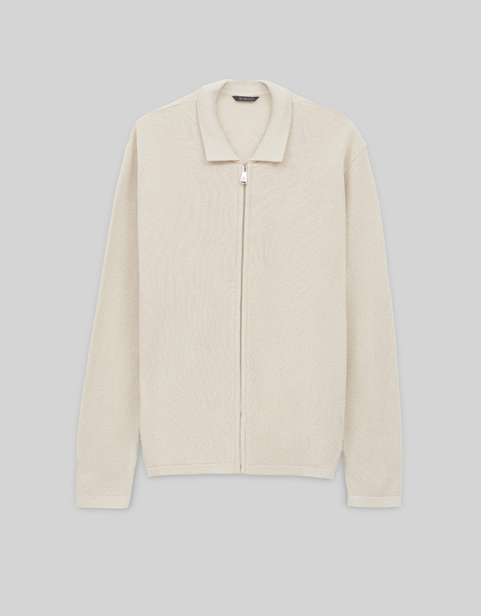 Sweter cornaredo rozpinany beżowy