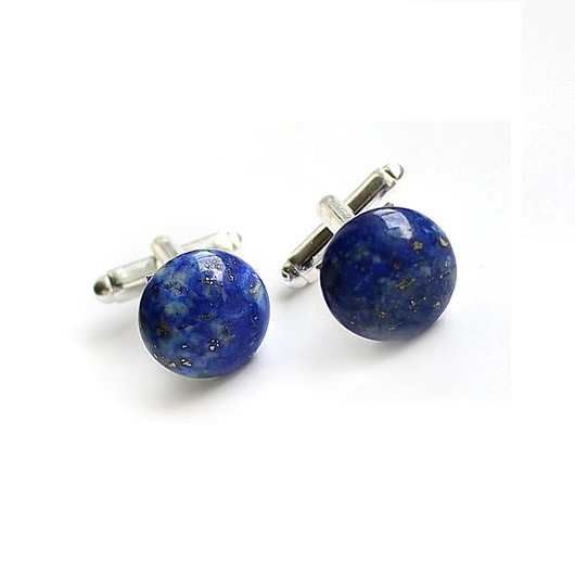 Lapis lazuli spinki do mankietów