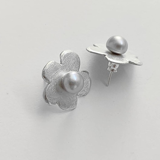 Kolczyki srebrne KWIAT