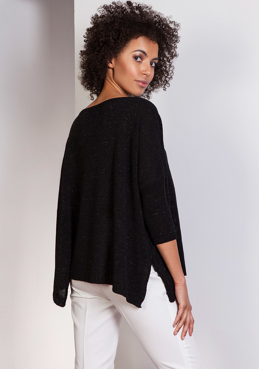 Sweter oversize, SWE114 czarny
