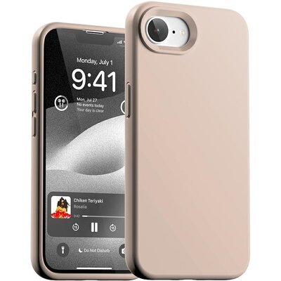 Etui MERCURY Silicone do Apple iPhone 16e Różowo-piaskowy