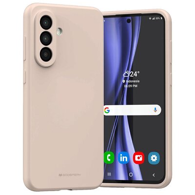 Etui MERCURY Silicone do Samsung Galaxy A56 Różowo-piaskowy