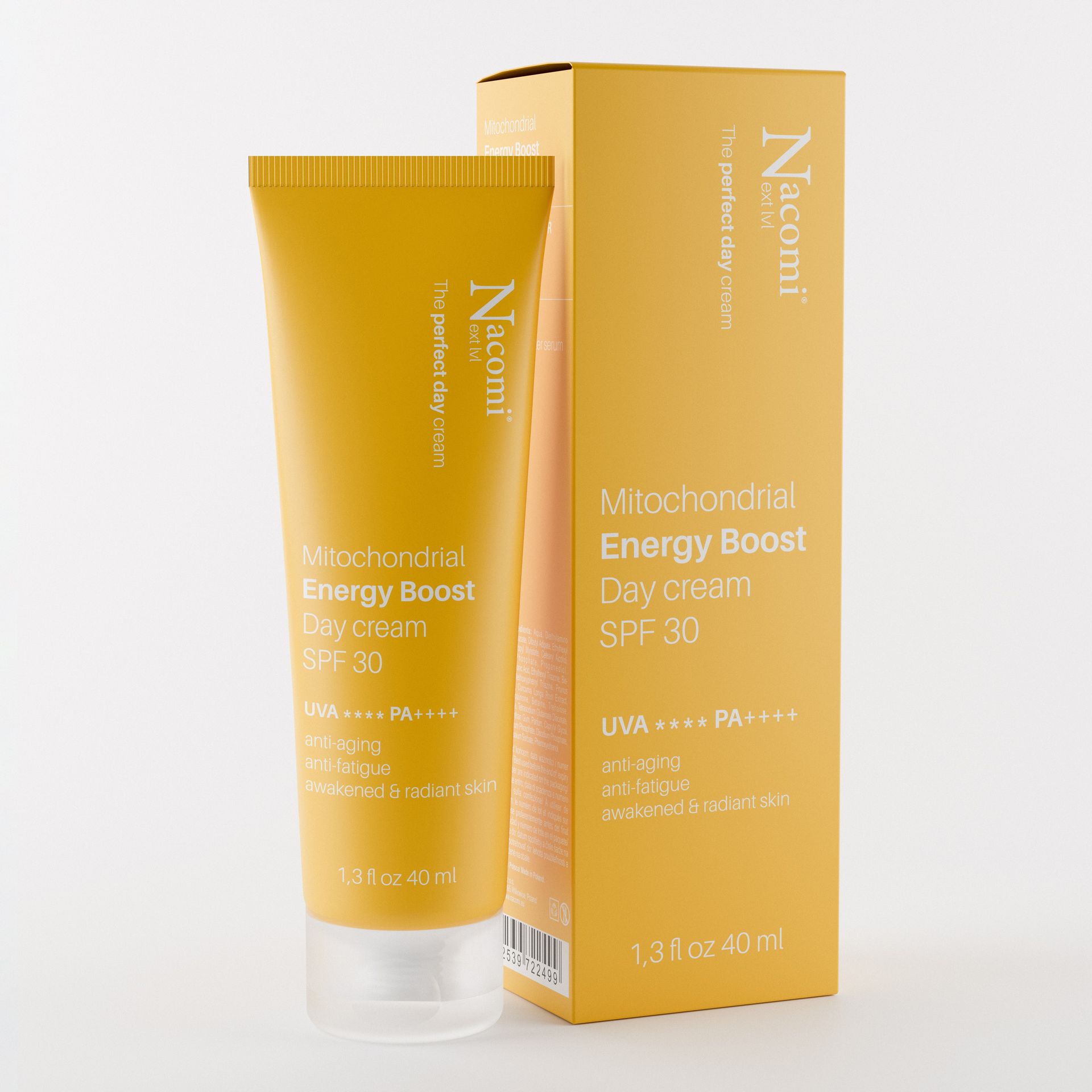 Nacomi Next Lvl Krem Energetyzujący z Ochroną Mitochondralną SPF30 40ml