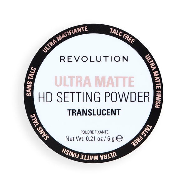 Makeup Revolution Ultra Matte HD Sypki Puder Transparentny