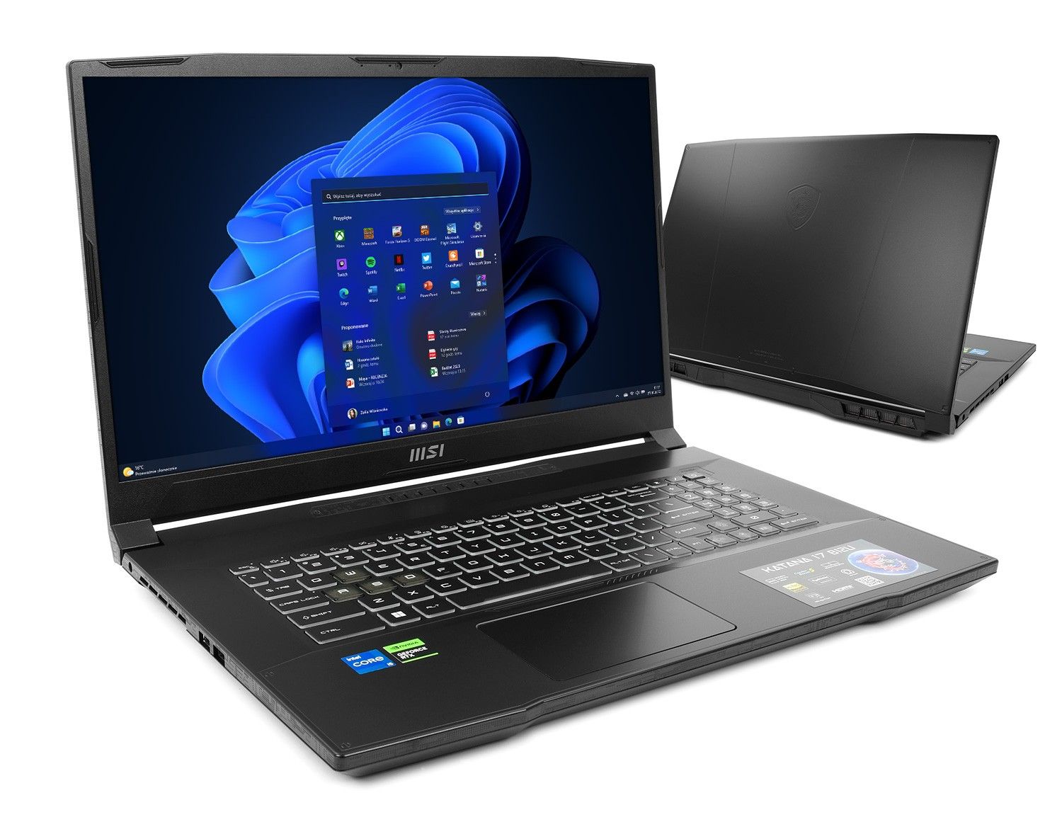 MSI Katana 17 B12UCRK-1055XPL - i5-12450H 17,3'' 16GB 2TB W11 RTX 3050