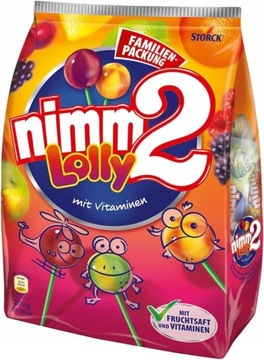 Nimm2 Lolly lizaki witaminowe 20 sztuk 200g De