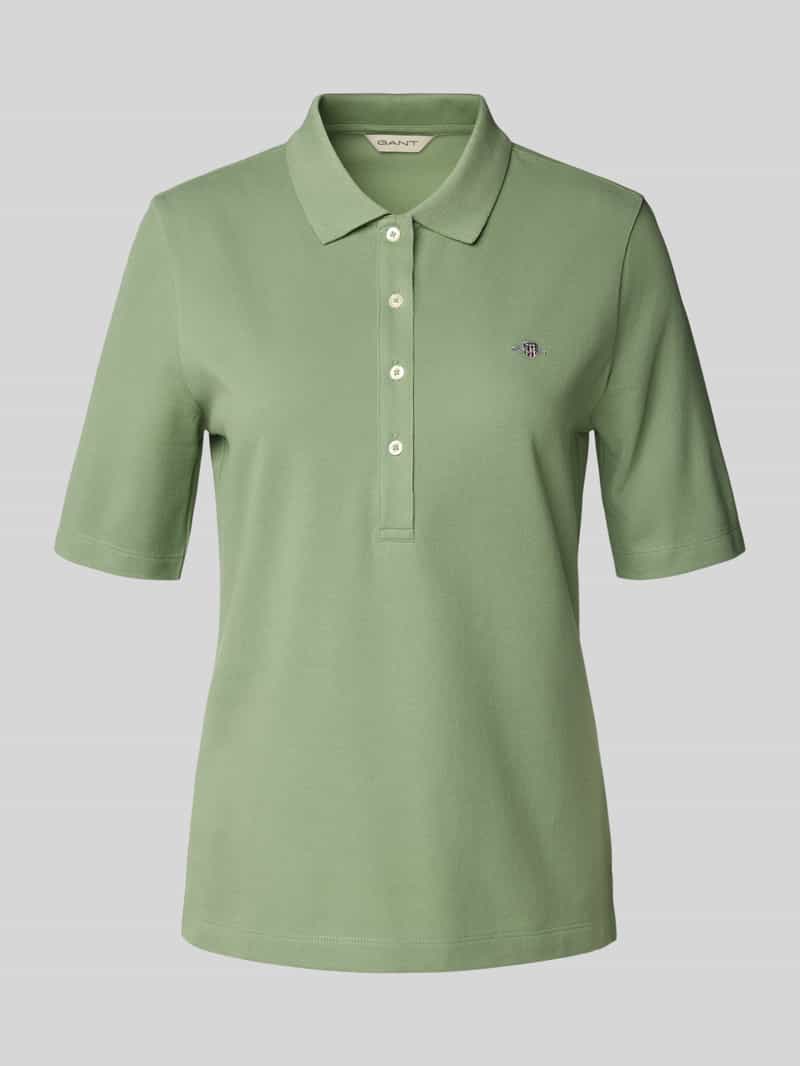 Koszulka polo o kroju slim fit z wyhaftowanym logo
