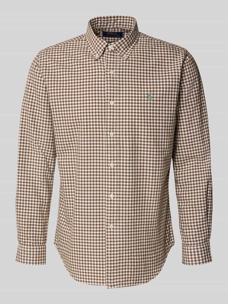 Koszula casualowa o kroju custom fit z kołnierzykiem typu button down