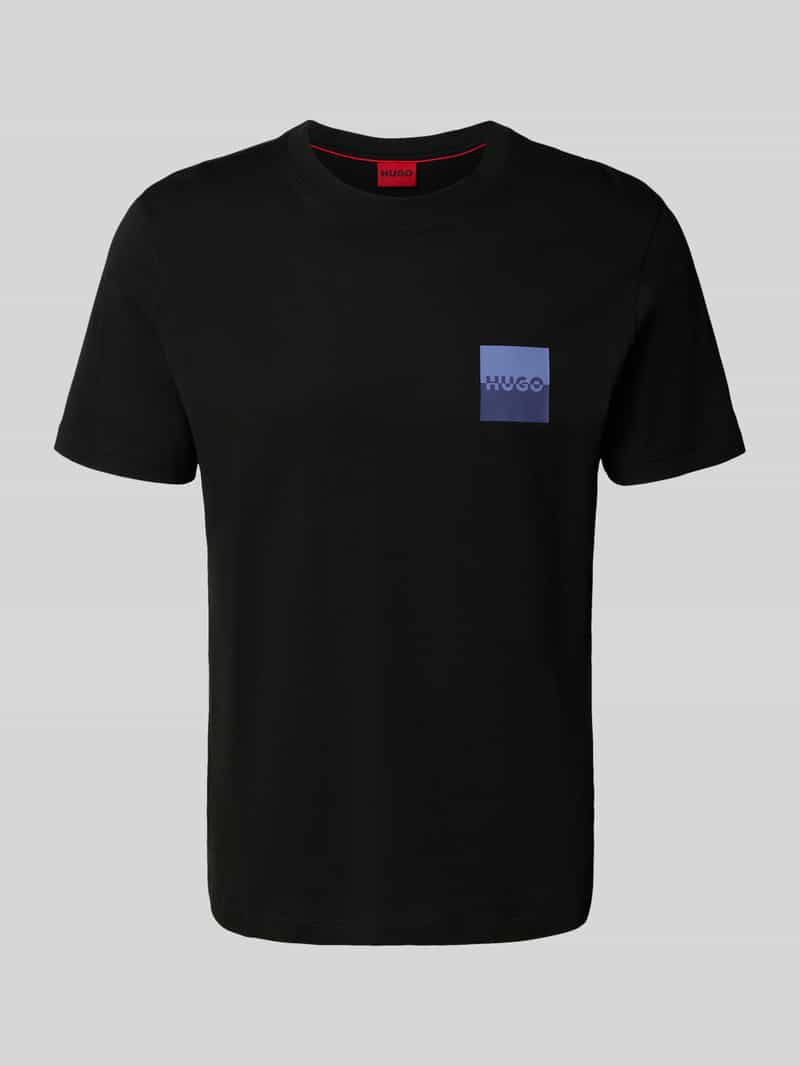 T-shirt z nadrukiem z logo i okrągłym dekoltem model ‘Dapusi’