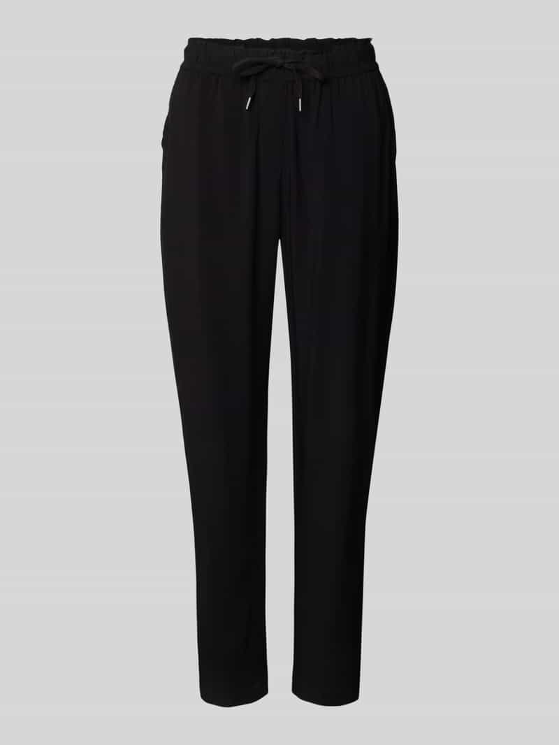 Spodnie materiałowe z wiskozy z elastycznym pasem