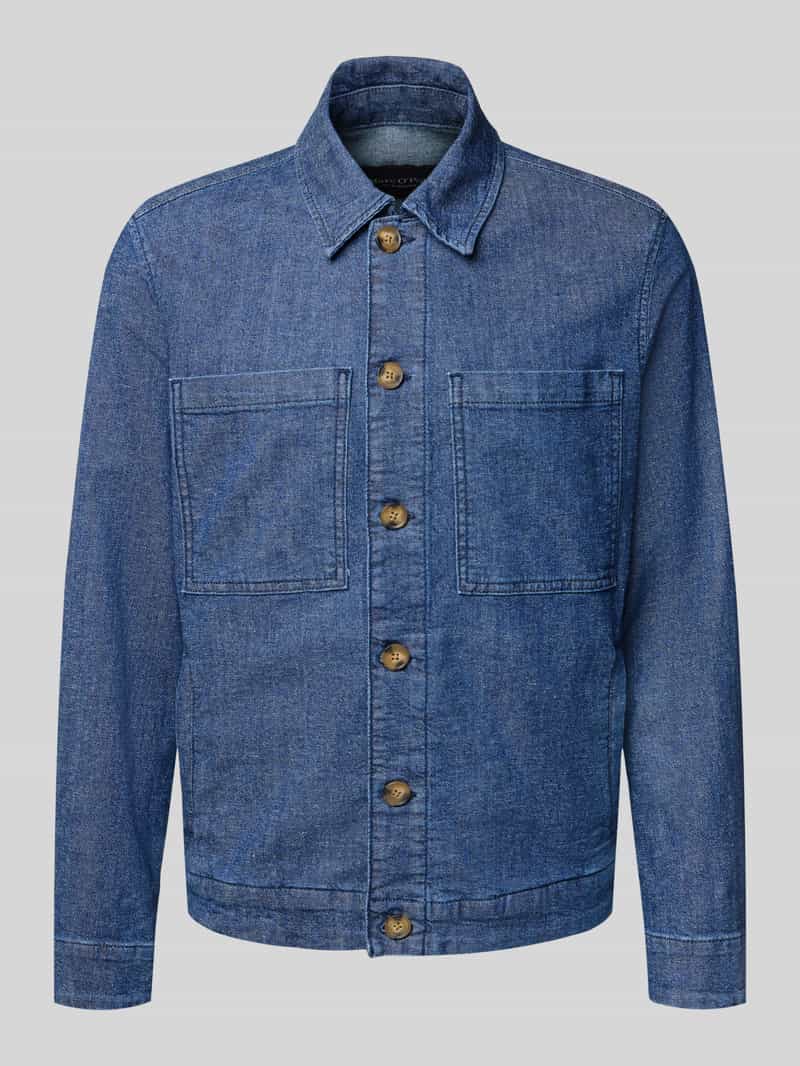 Kurtka jeansowa o kroju regular fit z mieszanki bawełny