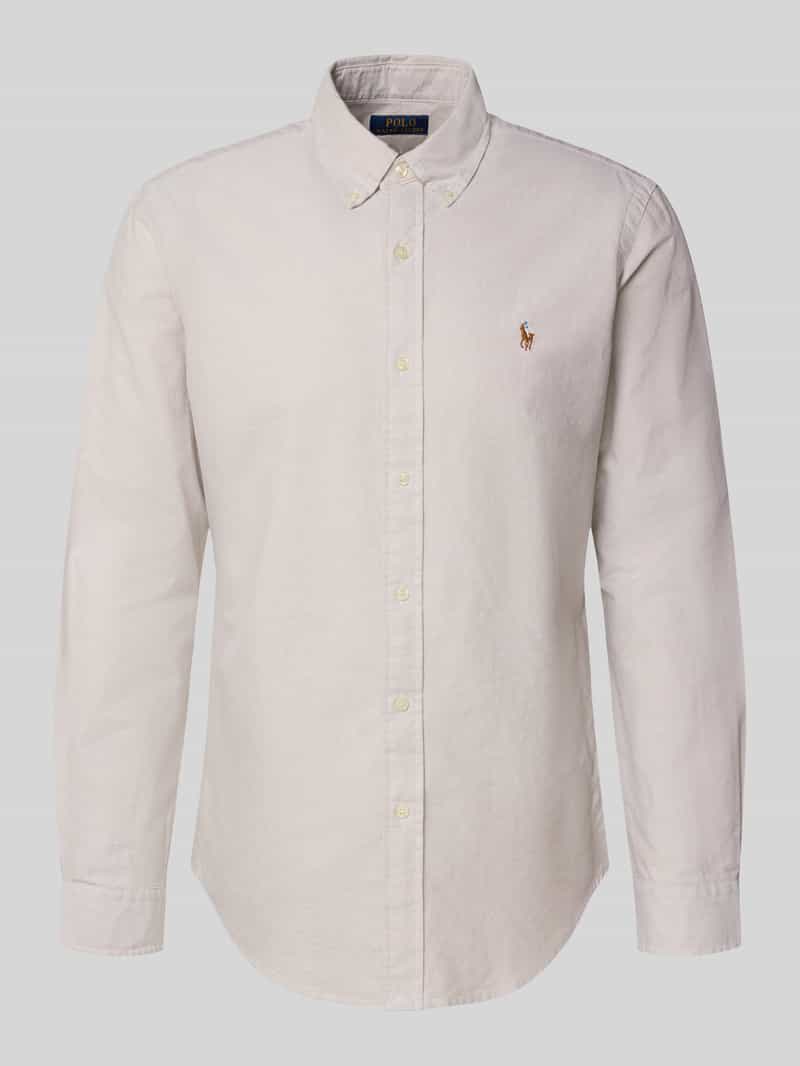 Koszula casualowa o kroju custom fit z kołnierzykiem typu button down