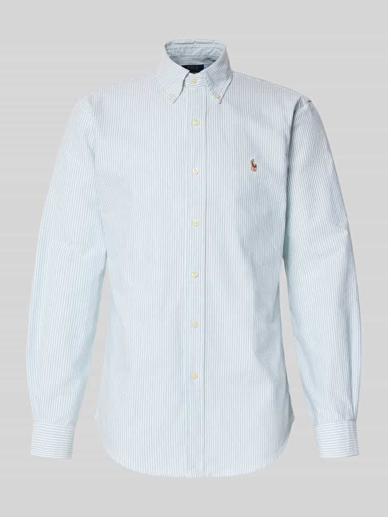 Koszula casualowa o kroju custom fit z kołnierzykiem typu button down