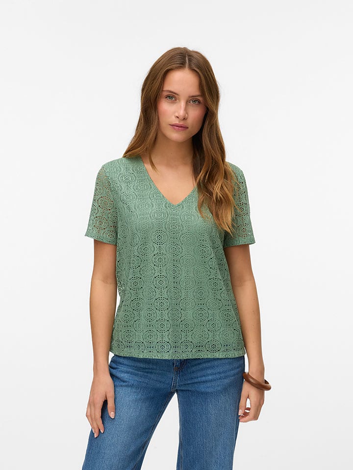 Vero Moda Bluzka w kolorze zielonym