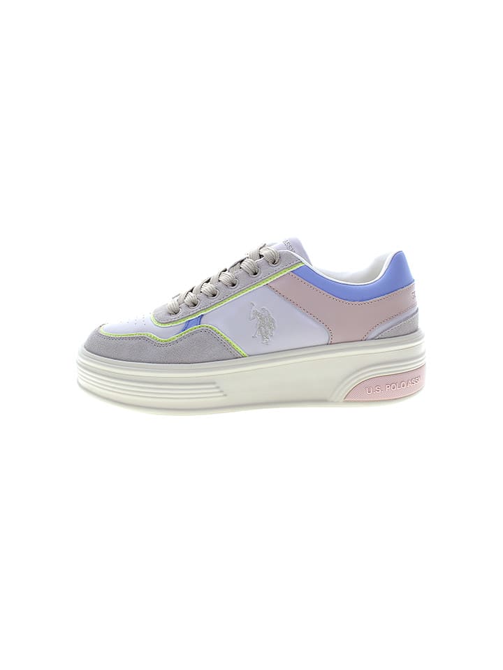 U.S. Polo Assn. Sneakersy w kolorze beżowym ze wzorem