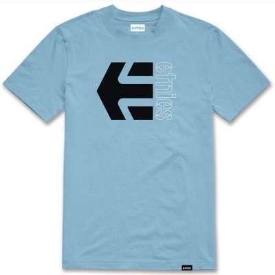 t-shirt ETNIES CORP COMBO TEE LIGHT BLUE