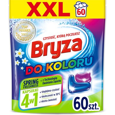 Kapsułki do prania BRYZA 4 w 1 Spring Freshness do koloru 60 szt.