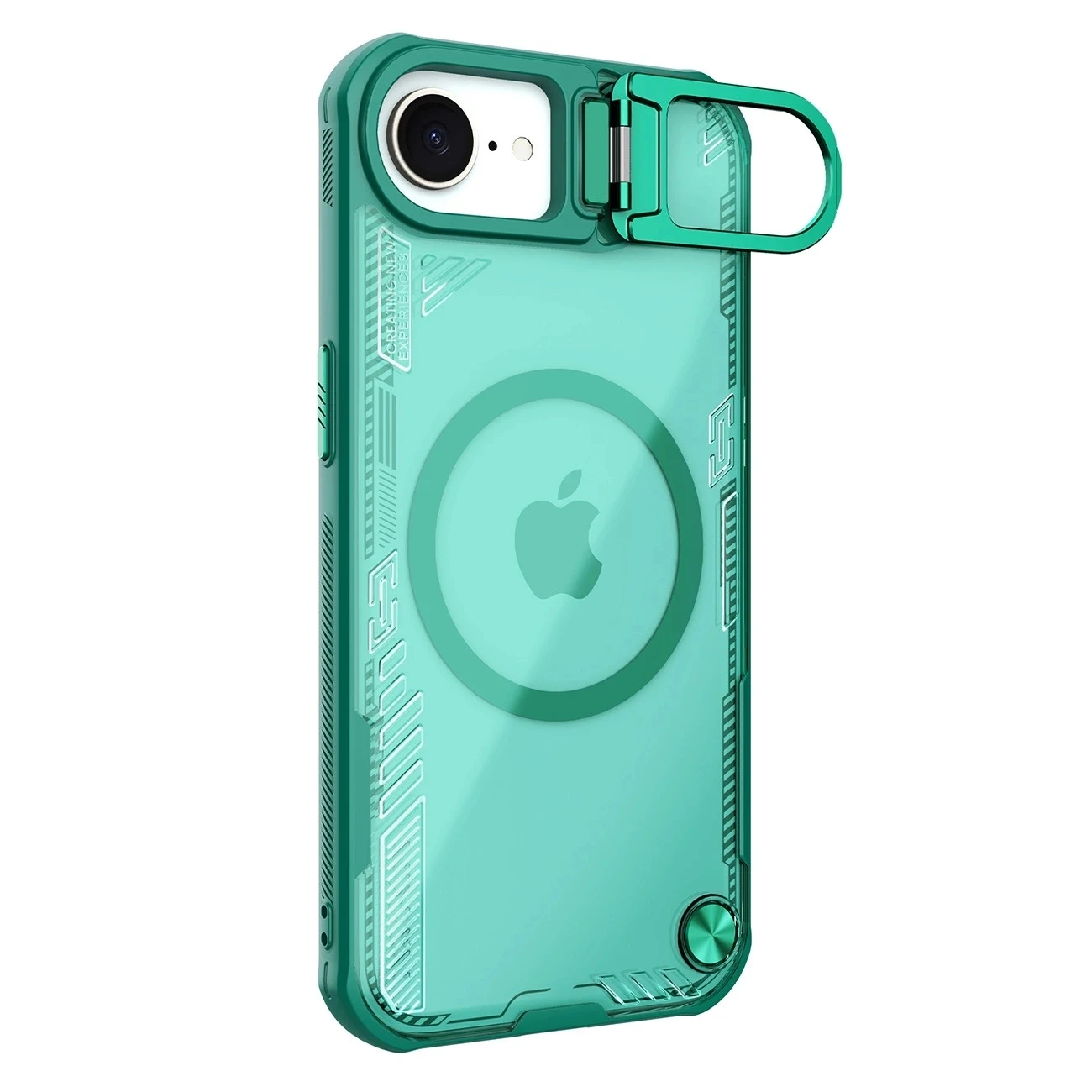 Etui do iPhone 16e Nillkin Iceblade MagSafe Podstawka Zielone