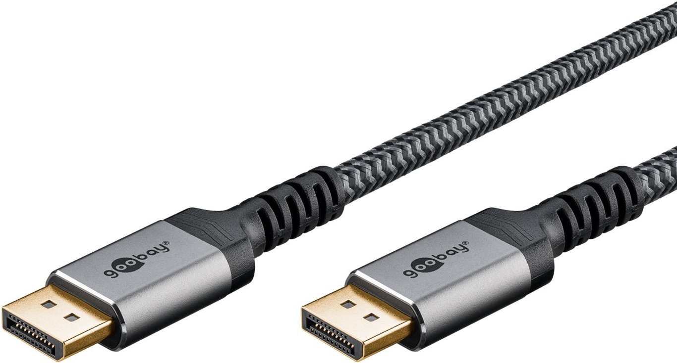 Goobay 65264 kabel DisplayPort 1 m Szary