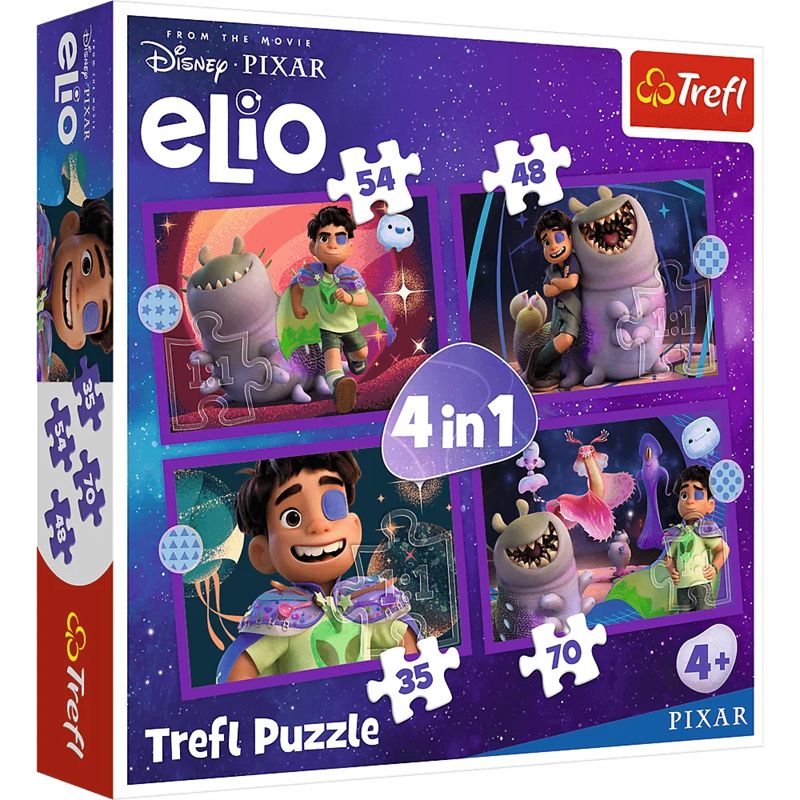 Puzzle 4w1 - Pozaziemskie misje Elio Trefl - puzzle