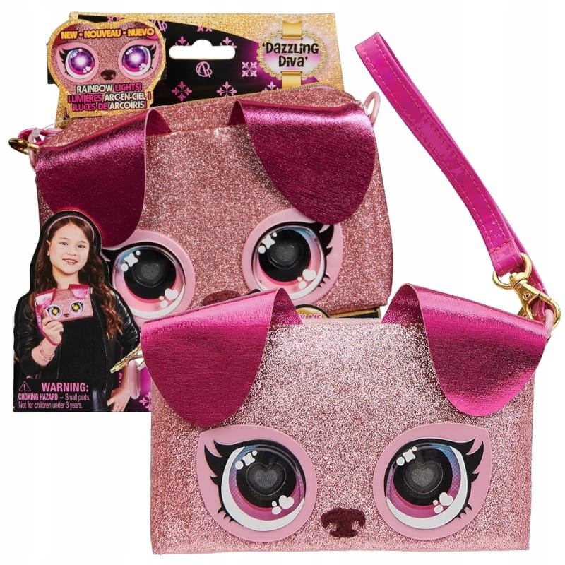 PURSE PETS PIESEK DAZZLING DIVA TOREBKA INTERAKTYWNA ZE ŚWIECĄCYMI OCZAMI