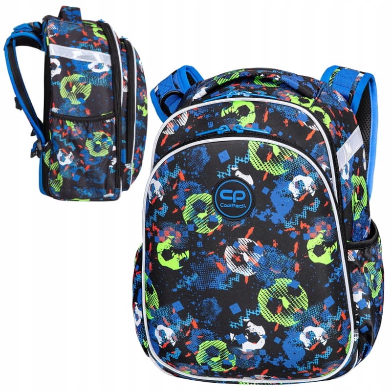 Coolpack Turtle Plecak Szkolny Usztywniany Football Blue 25l