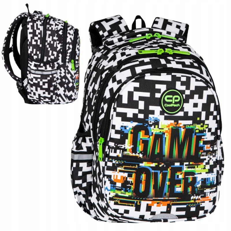 Coolpack Jerry Plecak Szkolny Młodzieżowy Game Over 3-komorowy