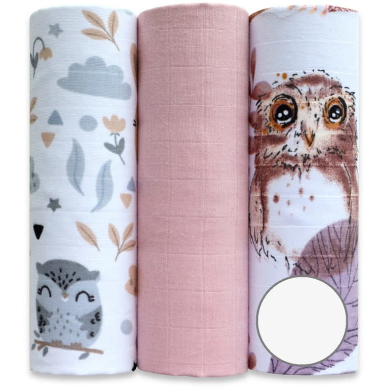 Ega Kids Zestaw Pieluszki Muślinowe Wzorzyste 3 szt. 60x80 cm