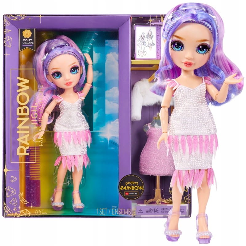 Rainbow High Fantastic Fashion Violet Willow Lalka Projekt Rainbow