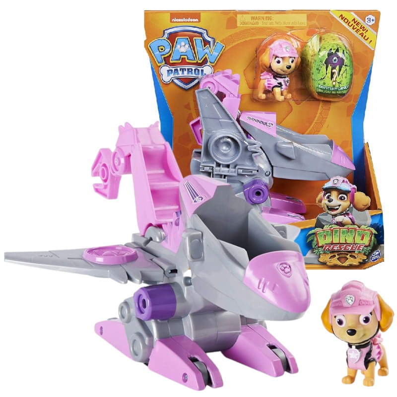 Psi Patrol Dino Rescue Skye Pojazd + Figurka + Jajko