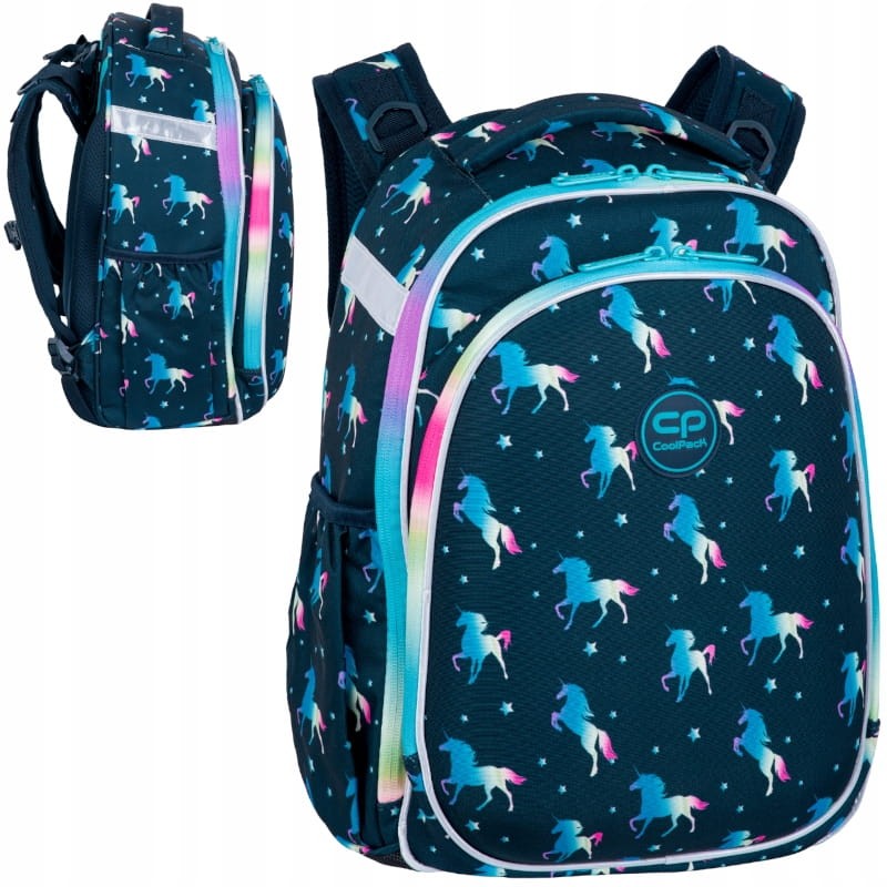 Coolpack Turtle Plecak Szkolny Usztywniany Blue Unicorn 25l