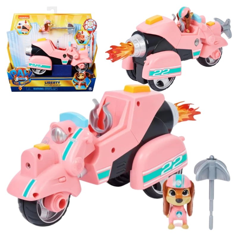 PSI PATROL THE MOVIE POJAZD LIBERTY + FIGURKA
