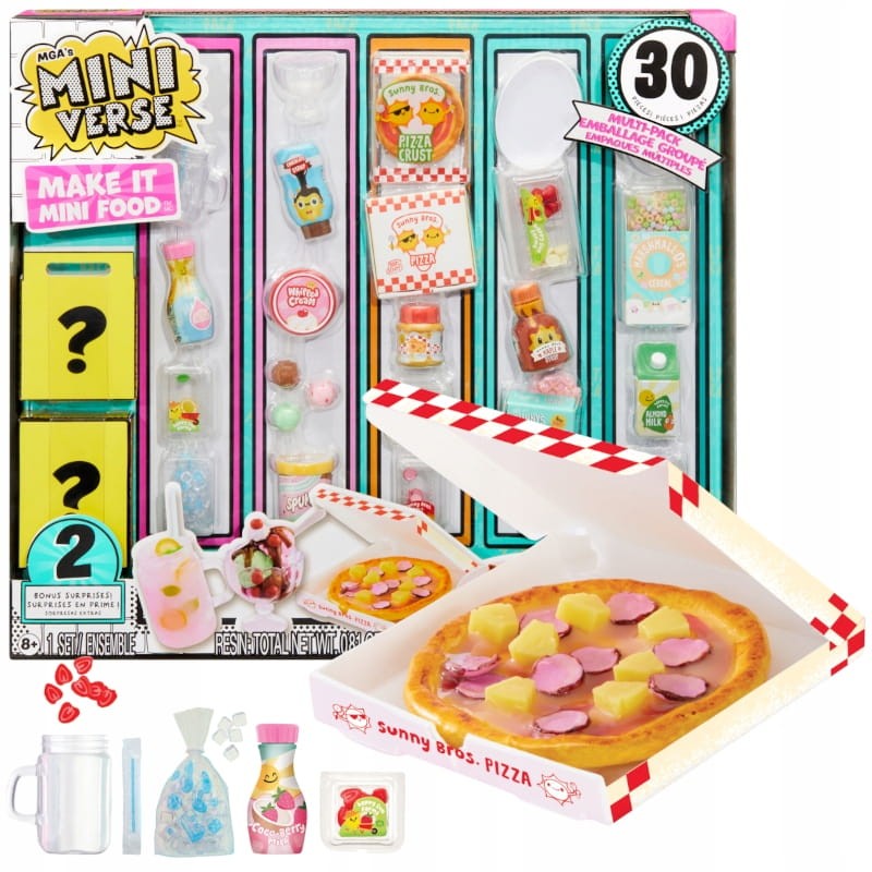 MGA's Miniverse Make It Mini Food Multipack 30 Elementów
