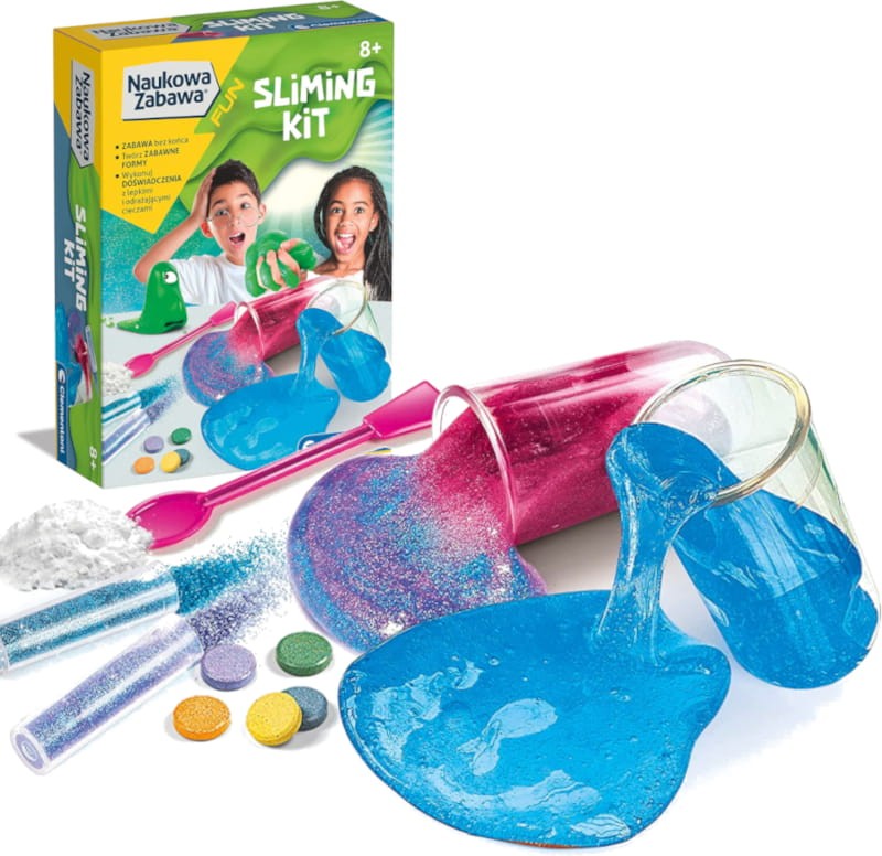 Clementoni Naukowa Zabawa Slime Zestaw Kreatywny Sliming Kit 8+