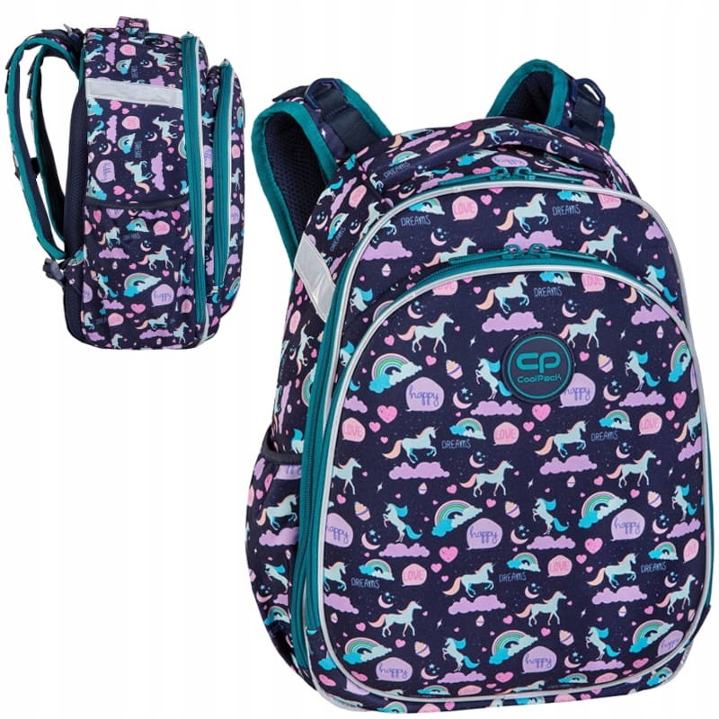 Coolpack Turtle Plecak Szkolny Usztywniany Happy Unicorn 25l
