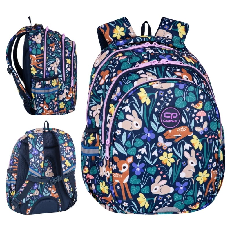 COOLPACK JERRY PLECAK SZKOLNY DZIECIĘCY OH MY DEER TRZYKOMOROWY 21 LITRÓW