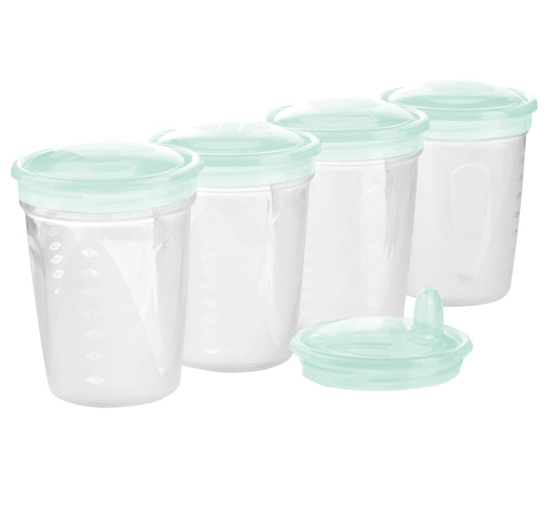 BabyOno Pojemniki Do Przechowywania Pokarmu 4szt 200ml