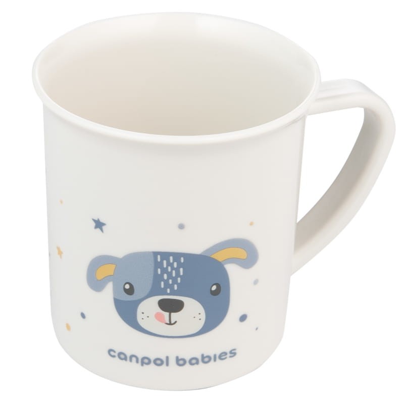 Canpol Babies Cute Animals Kubek Plastikowy Z Uchem Dla Dziecka 170 ml 12m+ Piesek