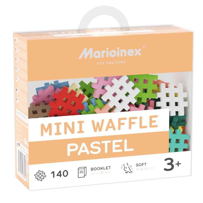 MARIOINEX PASTEL MINI WAFLE KLOCKI 140 SZT 2+ 03650