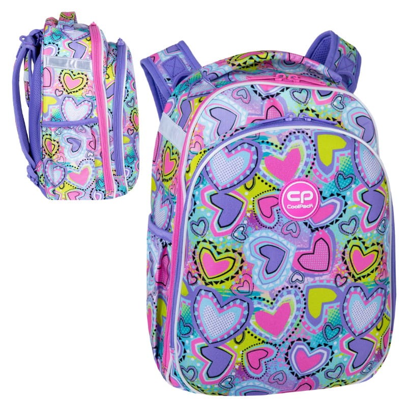 Coolpack Turtle Plecak Szkolny Usztywniany Pastel Heart