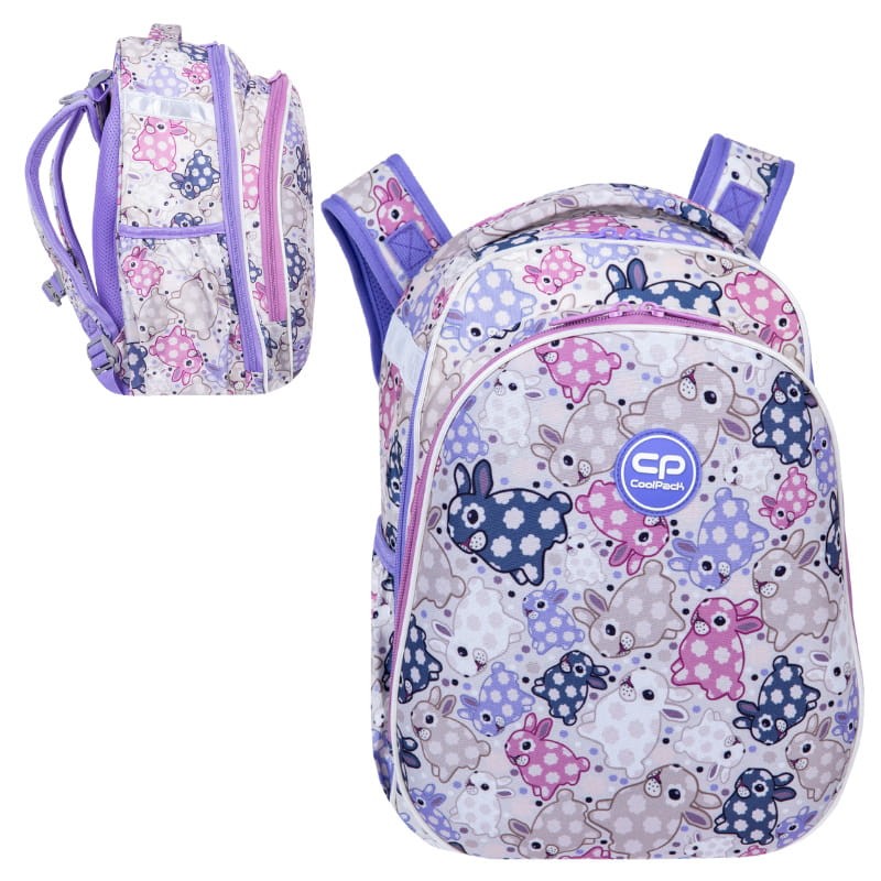 Coolpack Turtle Plecak Szkolny Usztywniany White Bunny