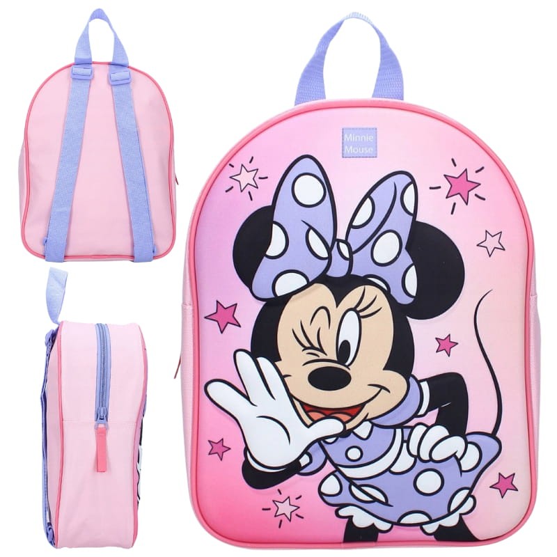 Vadobag Mały Plecak Przedszkolny Dziecięcy Myszka Minnie Nadruk 3D